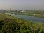 The Ibrahimiya irrigation canal near Minya, Egypt